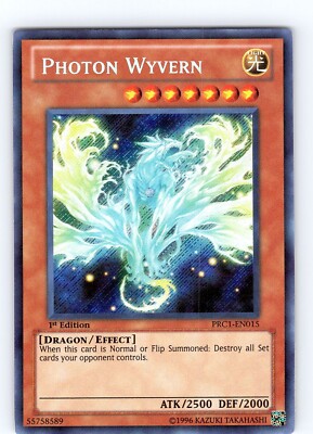 Yu-Gi-Oh TCG Photon Wyvern PCR1-EN015 1st Edition Secret Rare Card NM-image