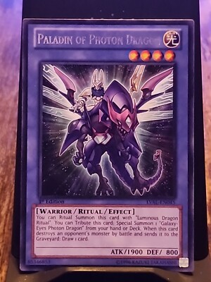 Paladin of Photon Dragon - 1st Edition Rare Foil - Yugioh Ritual Spell - Vintage-image