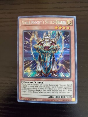 Noble Knight's Shield-Bearer - Yugioh Brothers of Legend Secret Rare BROL-EN017-image
