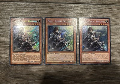 Yugioh Cards - Noble Knight Drystan X3 JOTL-EN084 Secret Rare 1st Edition-image