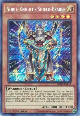 YGO BROL-EN017 SeR Noble Knight's Shield-Bearer BROL-EN017 Yu-gi-oh-image