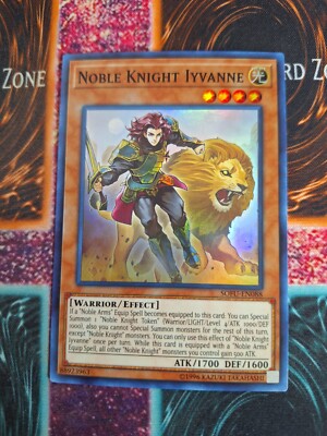 Yu-Gi-Oh! Noble Knight Iyvanne SOFU-EN088 Super Rare Unlimited Near Mint-image