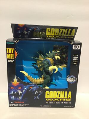 GODZILLA WARS GIGAN ELECTRONIC ACTION FIGURE 1995 TRENDMASTERS   IN ORIGINAL BOX-image