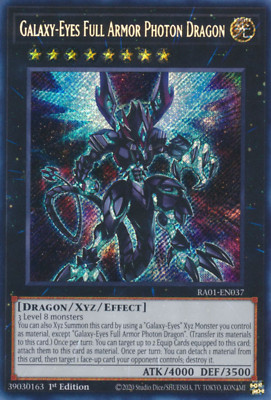 Galaxy-Eyes Full Armor Photon Dragon - RA01-EN037 - Secret Rare 1st Edition - NM-image