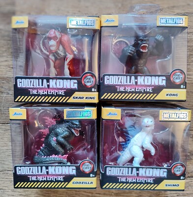 Godzilla x Kong The New Empire NEW 2024 Jada Metalfigs COMPLETE SET OF 4 SET NEW-image