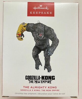 “Godzilla vs Kong New Empire” 2024 Hallmark Keepsake Christmas Tree Ornament New-image