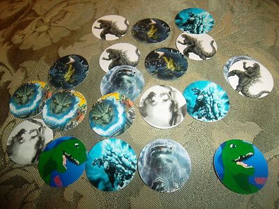 Pre Cut One Inch GODZILLA Bottle Cap Images! FREE SHIP-image