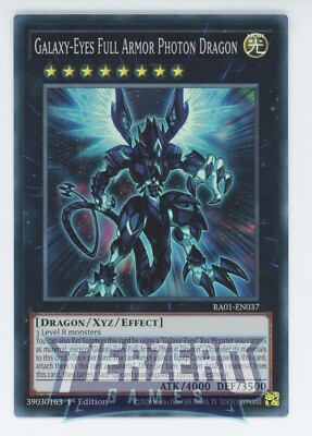 Yugioh RA01-EN037 Galaxy-Eyes Full Armor Photon Dragon Super Rare 1st Ed NM/LP-image