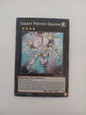 Yugioh! Galaxy Photon Dragon  PHHY-EN044 Secret Rare  1st Edition-image