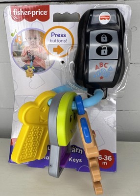 Fisher Price Laugh & Learn Play N Go Car Keys Lights Sounds Musical Toy Fob New-image