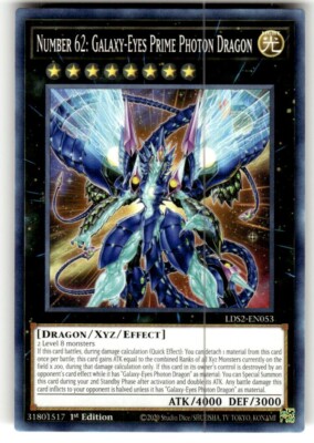 Number 62: Galaxy-Eyes Prime Photon Dragon LDS2-EN053 1st Edition Common NM-image
