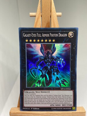 Galaxy-Eyes Full Armor Photon Dragon Super Rare 1st Edition MP16-EN044 NM YuGiOh-image