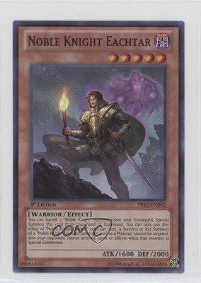2014 Yu-Gi-Oh! Primal Origin 1st Edition Noble Knight Eachtar #PRIO-EN082 ds6-image