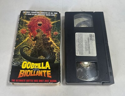 Godzilla Vs. Biollante VHS Tape 1989 Takehiro Kato Kazuki Ohmori Monster Movie-image