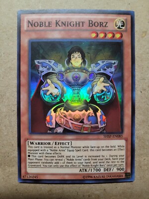 Yugioh! Noble Knight Borz - SHSP-EN085 - Super Rare - Unlimited LP Holo Foil-image