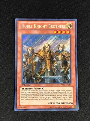 YUGIOH NOBLE KNIGHT BROTHERS PRIO-EN081 1ST SECRET-image
