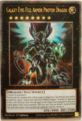 QCR Galaxy-Eyes Full Armor Photon Dragon RA01-EN037 25th CENTURY SECRET RARE-image