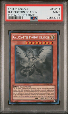 Yugioh Galaxy-Eyes Photon Dragon PHSW-EN011 Ghost Rare PSA 9-image