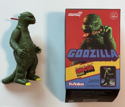 Reaction SHOGUN GODZILLA Blind Box Figure CLASSIC GREEN 3 3/4” w/box! Super7-image