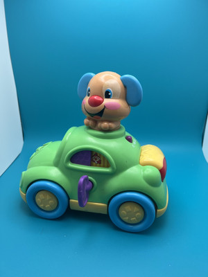 Fisher-Price PUPPY'S LEARNING CAR Baby Toy 3-36 Mos Sounds Gift-image