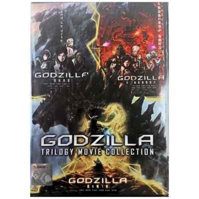 Godzilla Trilogy Movie Collection 3 In 1 Anime DVD TV Series English Dubbed-image