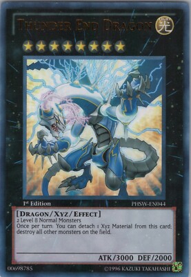 Thunder End Dragon NM 1st Photon Shockwave Yugioh-image