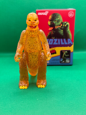 Super7 Super 7 ReAction SHOGUN Amber Glitter Godzilla SERIES 1 Blind NEW w/ Box!-image