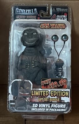 Neca Godzilla Limited Gift Set w/Solar Powered Body Knocker + more-image