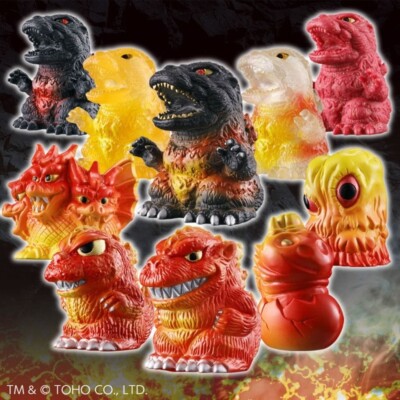 [PLEX] Godzilla Mini Soft Vinyl Chronicle (Burning Red) Complete box set (10)-image