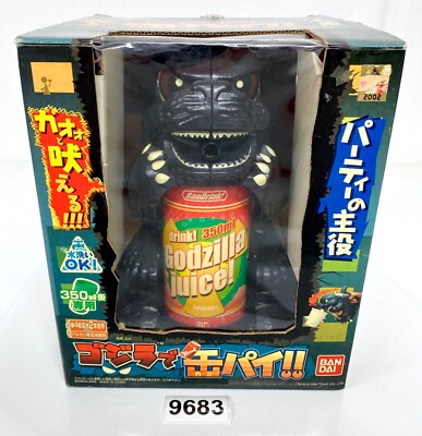 Godzilla Bandai 2002 MIB Battery Op Juice Drink Dispenser Super Toy Rare Japan-image