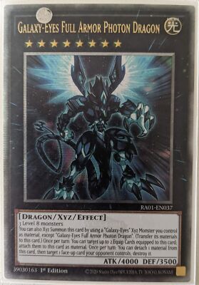 YuGiOh Galaxy-Eyes Full Armor Photon Dragon Quarter Century RA01-EN037-image