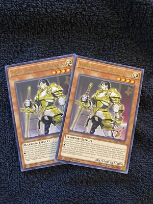2x Yu-Gi-Oh! Noble Knight Custennin MP19-EN141 Rare 1st Edition NM/M-image