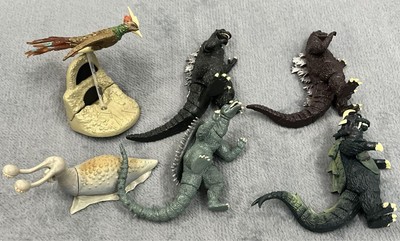 Godzilla Figures Set of 6 Tsuburaya Eiji Selection Opened Box Good Condition-image