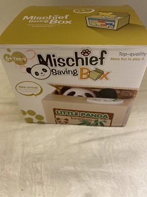 PANDA-MISCHIEF SAVING BOX BANK  IN ORIGINAL BOX-image