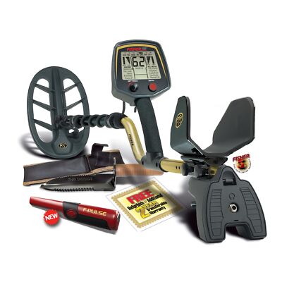 Fisher F75+ Metal Detector with F-Pulse Pinpointer and The Digger Digging Tool-image