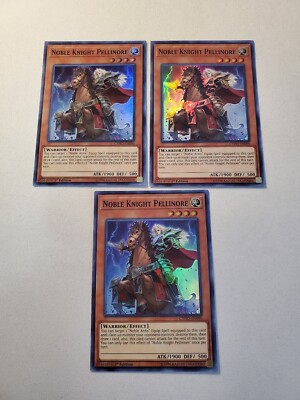 Yugioh - Noble Knight Pellinore CYHO-EN090 NM 1st ed Super Rare x3-image