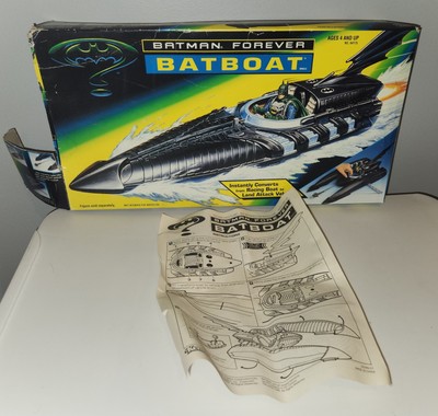 VTG 1995 Batman Forever Batboat Vehicle Kenner 64175 Poor Condition BOX ONLY-image