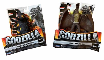 Godzilla RODAN(1956) and GODZILLA (1995)  Lot of 2 NEW- Damaged Box !-image