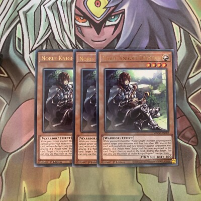 MAGO-EN082 x3 Noble Knight Drystan Rare Excellent Condition Yugioh-image