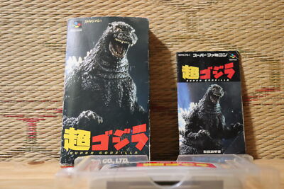 Cho Godzilla w/box manual Nintendo Super Famicom SFC Very Good Condition!-image