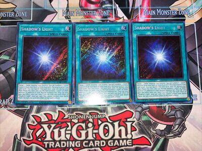 3x Shadow’s Light Secret Rare 1St Edition BLMR-EN037 Yugioh Playset-image