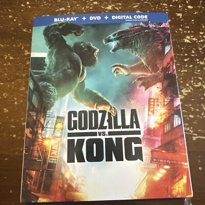 Godzilla vs Kong BLU RAY DISC 2021 MOVIE VERSE.KING 2 DVD BOX SET watched once-image