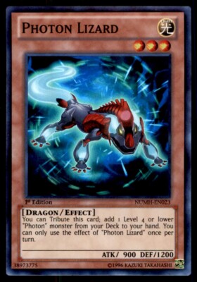 Yu-Gi-Oh! 1st Edition Photon Lizard #NUMH-EN023 Light Play-image