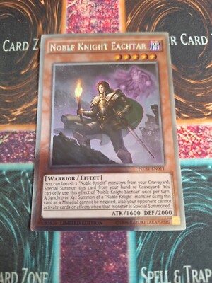 Yu-Gi-Oh! Noble Knight Eachtar NKRT-EN011 Platinum Rare Limited Near Mint-image