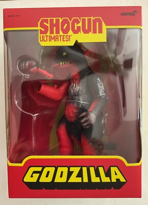 SDCC 2024 Exclusive Super7 Shogun Godzilla Ultimates Figure Vintage Red Mint box-image