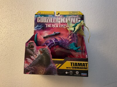 Godzilla x Kong The New Empire TIAMAT with SUBMARINE 6” Action Figure New In Box-image