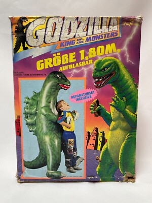 RARE Inflatable Godzilla King of Monsters 1.80m MIB Imperial 1992 Blow Up NEW-image