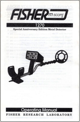 Fisher 1270 Metal Detector Original Instruction Book with Free Shipping-image