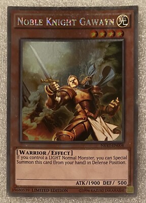 Noble Knight Gawayn Limited Edition NKRT-EN004 Yu-Gi-Oh Yugioh Card-image