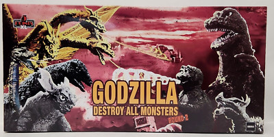 Mezco Toyz Godzilla Ghidorah Minilla Destroy All Monsters Round 2 Figure Set New-image